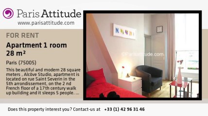 Alcove Studio Apartment for rent - Quartier Latin/St Michel, Paris - Ref. 5785