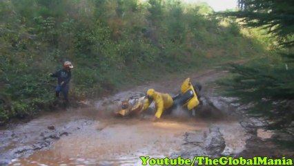 Atv Fail: Guy Takes A Bath