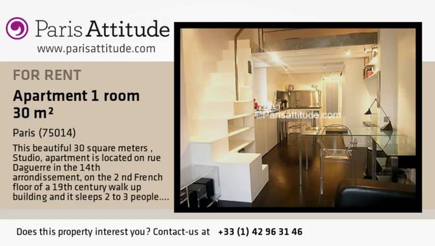 Studio Apartment for rent - Montparnasse, Paris - Ref. 6751