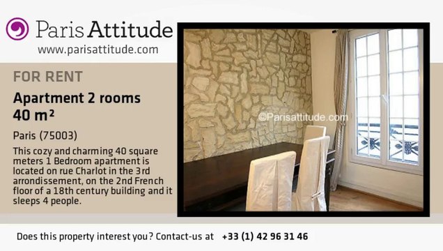 1 Bedroom Apartment for rent - Temple, Paris - Ref. 2803