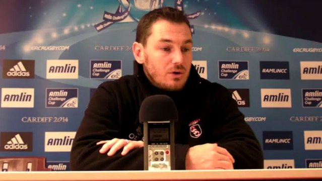 Rugby - Fred Charrier réagit après la victoire d'Oyonnax face à Sale en challenge européen