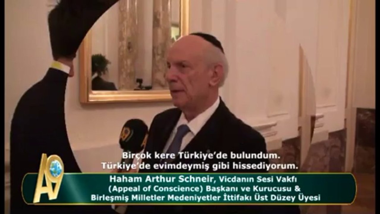 Haham Arthur Schneir, Vicdanın Sesi Vakfı (Affeal of Conscience) Başkanı ve Kurucusu & Birleşmiş Milletler Medeniyetler İttifakı Üst Düzey Üyesi