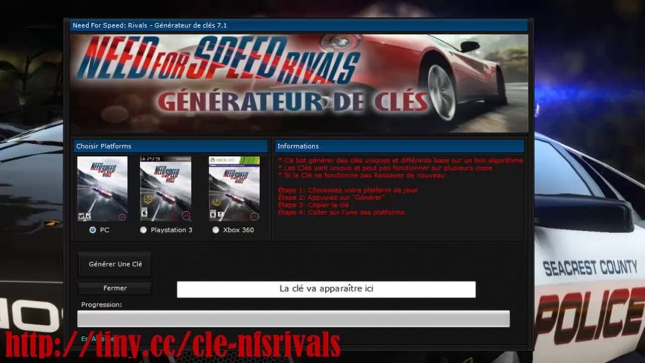 Need For Speed Rival - Générateur de clés 7.1 [Decembre 2013 ]