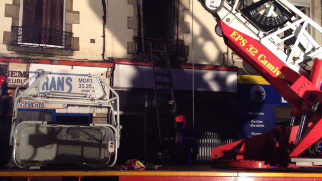 Incendie dans la rue du Mans