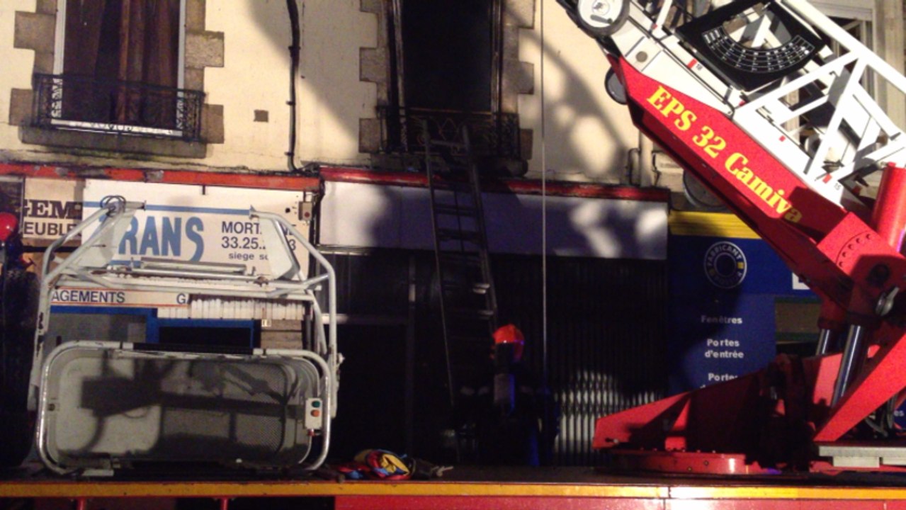 Incendie dans la rue du Mans