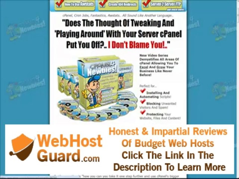 cPanel Hosting, MySQL, Fantastico, AWStats, Cron Jobs,  All Made Easy Tutorial