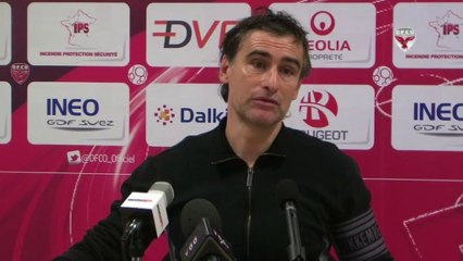 Conférence de presse d'Olivier Dall'Oglio avant Fabrègues-DFCO