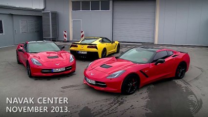 La Corvette Stingray sur le circuit de Navak