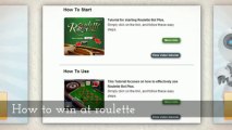 Roulette strategy  roulette system  how to win at roulette