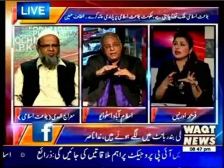 WAQT 8 PM with Fareeha Pervez MQM Tahir Mashadi (04 Dec 2013)