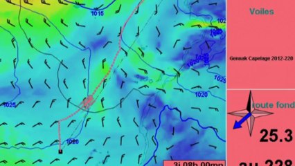 Sodebo - Tour du Monde 2013: Qu'est qu'une bonne fenêtre météo?