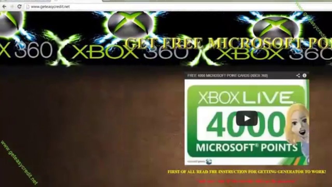 FREE Microsoft Points Codes-December 2013 | Latest Update