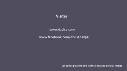 Obtenir une carte visa en Algérie