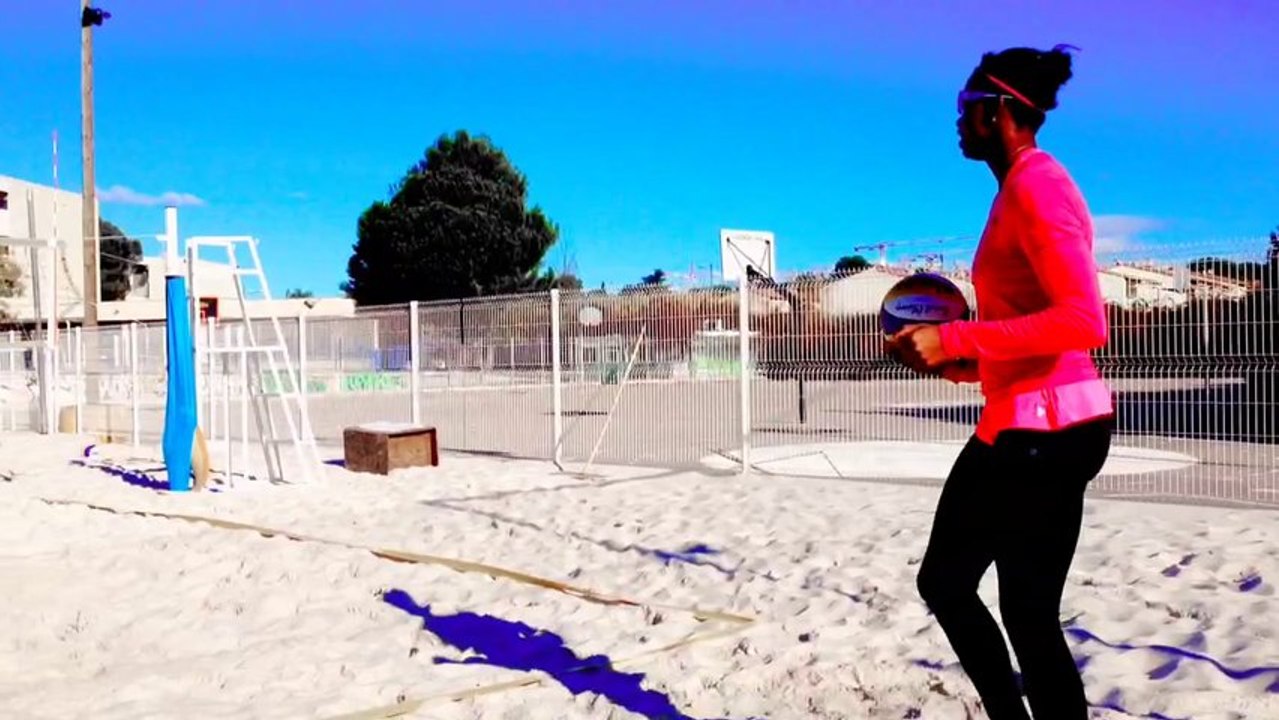 Training session de beach volley préparation world tour de Durban 2013