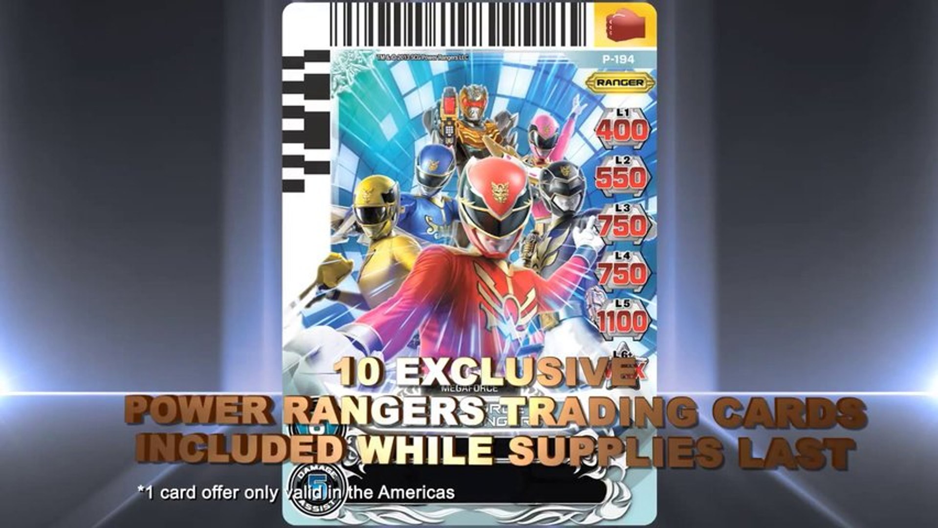 Power Rangers Megaforce - 3DS - Scan to power up! (EnglishTrailer) - video  Dailymotion