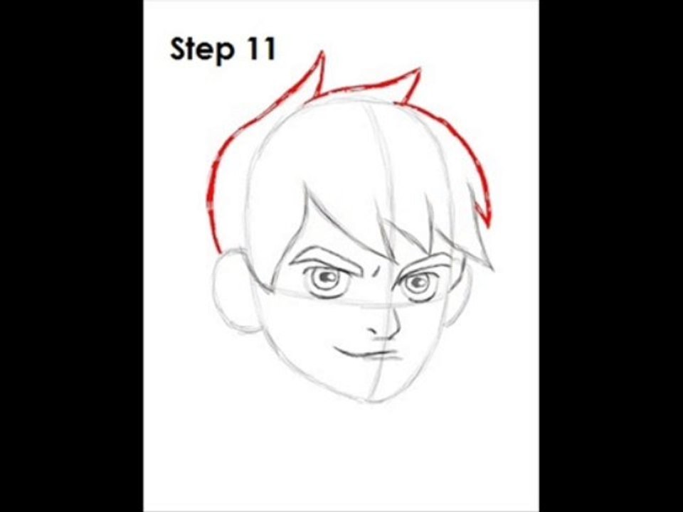How to draw ben 10