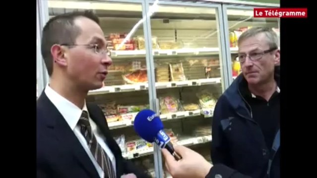 Morlaix. Action des producteurs de lait dans une grande surface