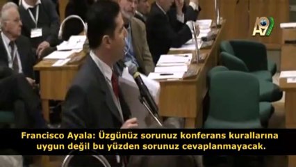 Dr. Oktar Babuna evrimin bilimsel delili olmadığını ifade ettiği için Vatikan'daki evrim toplantısında zorla susturulmak istendi