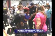 Lima: voraz incendio deja 2 personas muertas y más de 20 familias sin hogar (1/2)