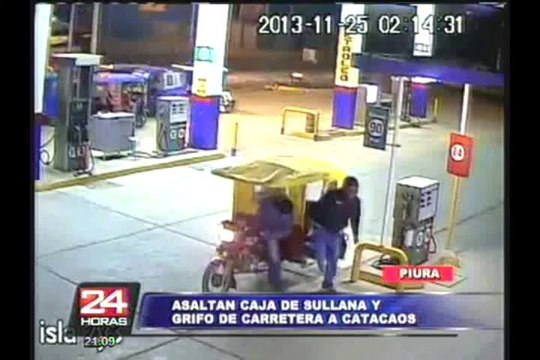 Piura: delincuentes armados asaltan caja municipal y se llevan 38 mil soles