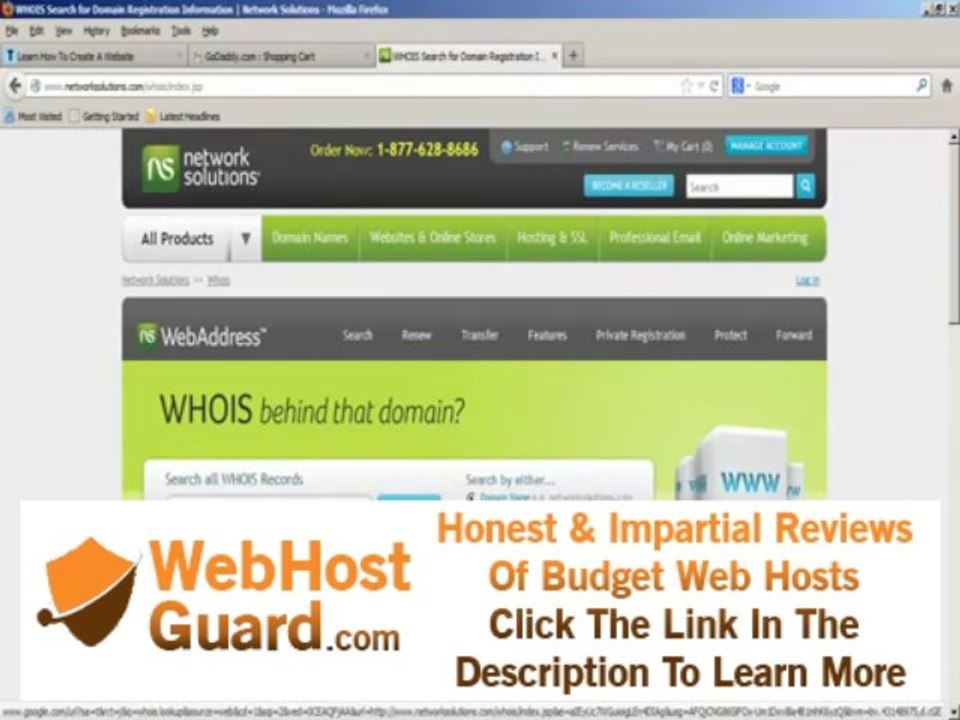 Part 1 - Domain Registration and Web Hosting Setup