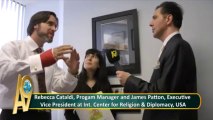 Rebecca Cataldi, Program Manager and James Patton, Executive Vice President at Int. Center for Religion & Diplomacy, USA