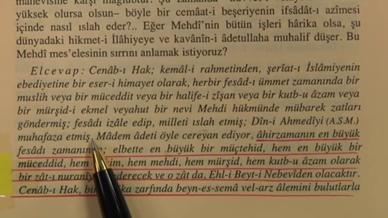 BEDİÜZZAMAN DİYOR Kİ _ MEHDİ AHİRZAMANIN EN BÜYÜK FESADI ZAMANINDA GELECEK