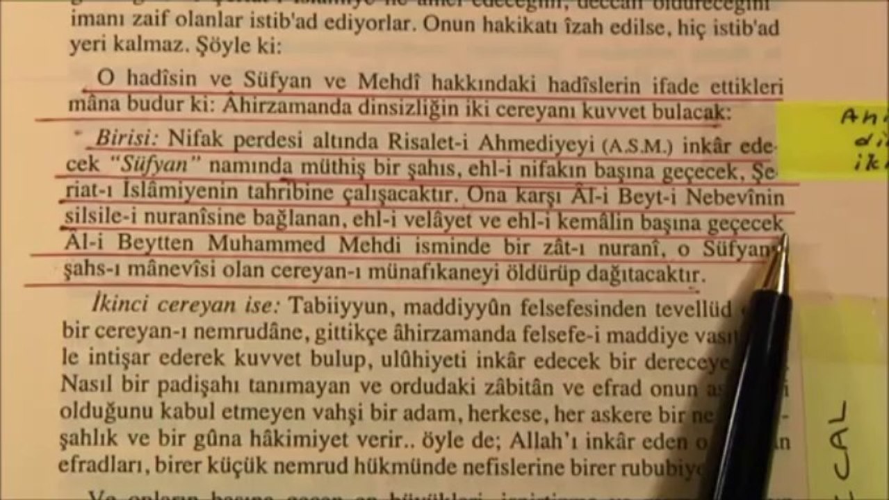 BEDİÜZZAMAN DİYOR Kİ _ MEHDİ, ŞAHIS OLARAK MÜNAFIKLIK AKIMINI DAĞITACAKTIR