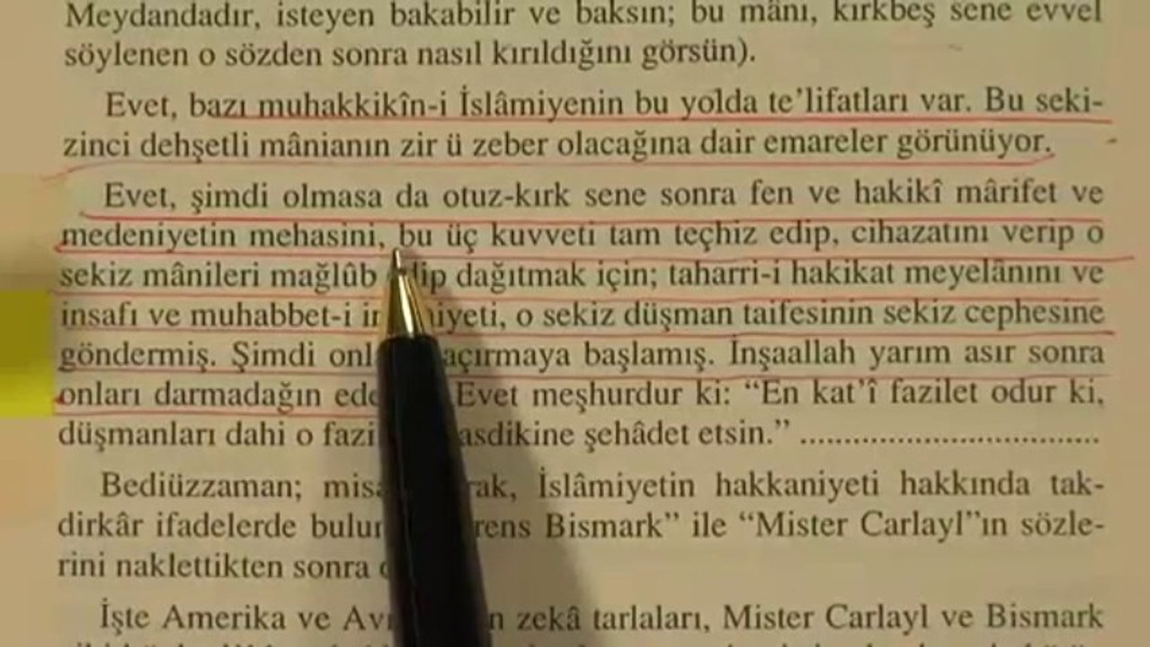 BEDİÜZZAMAN MEHDİ İÇİN 30-40 SENE SONRA GELECEK DEMİŞTİR