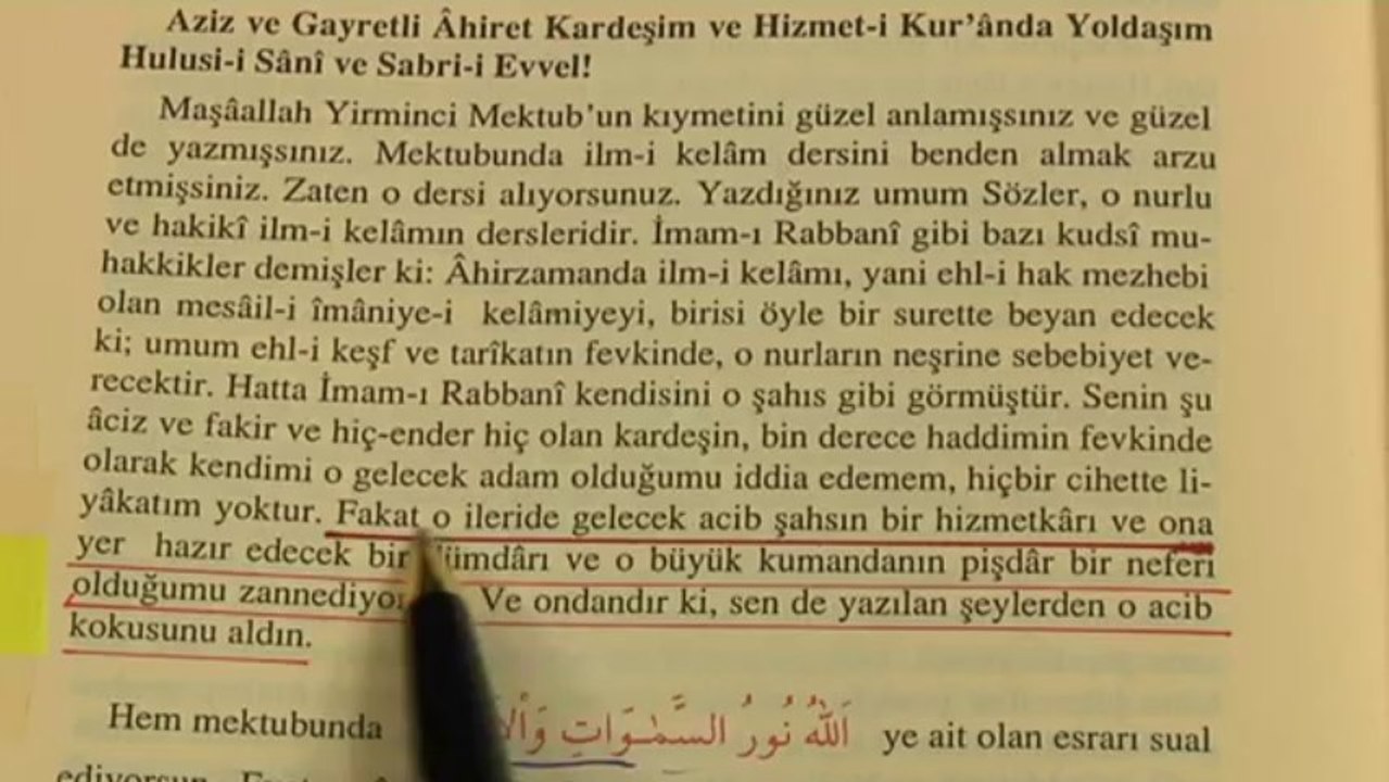 BEDİÜZZAMAN SAİD NURSİ'NİN HZ. MEHDİ HAKKINDA AÇIKLAMALARI -2