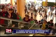 Son 11 países europeos en contra de eliminar visa Schengen para peruanos