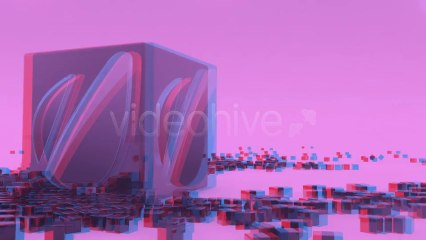 Black Cube Logo Reveal - After Effects Template