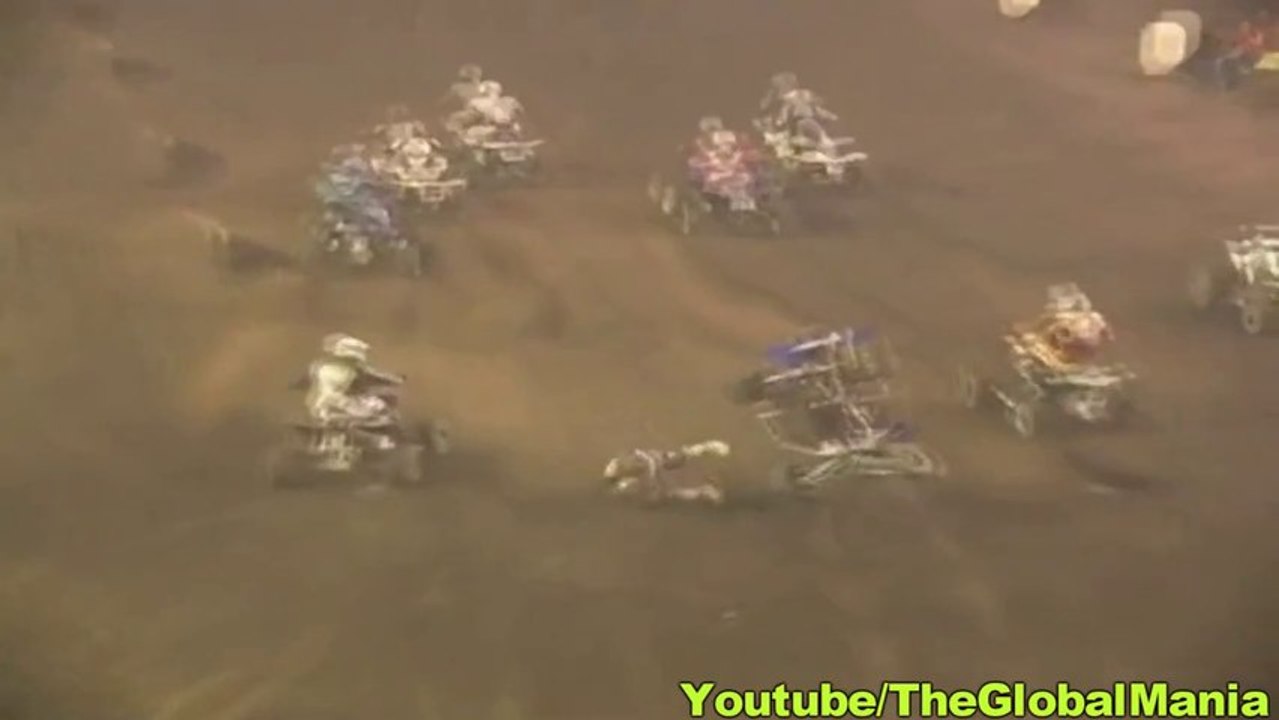 Big Quad Crash: Atv Flips Upside Down