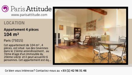 Appartement 3 Chambres à louer - Parc André Citroën, Paris - Ref. 8107