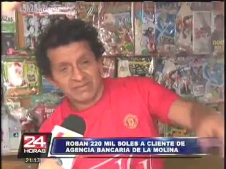 Tras feroz balacera delincuentes roban 220 mil soles en La Molina