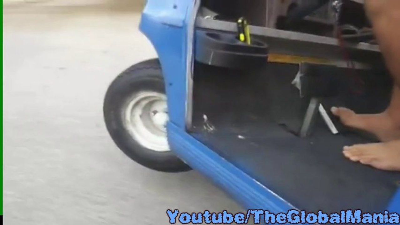 Extreme Golf Cart 3 Wheeling (Do Not Attempt This At Home)