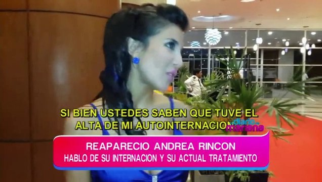 Reapareció Andrea Rincón