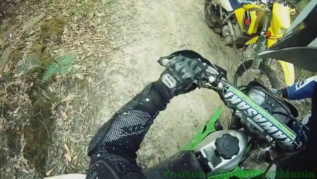 Go Pro HD Dirtbike Crash On The KLX