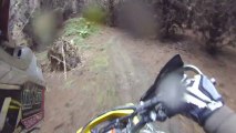 Dirt Bike Rough Terrain Rallying With A Go Pro HD