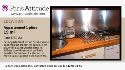 Appartement Studio à louer - Parc André Citroën, Paris - Ref. 3504