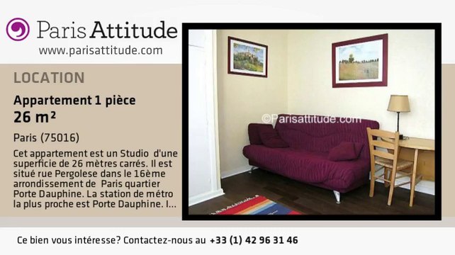 Appartement Studio à louer - Avenue Foch, Paris - Ref. 2448