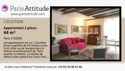 Appartement 1 Chambre à louer - St Paul, Paris - Ref. 3126