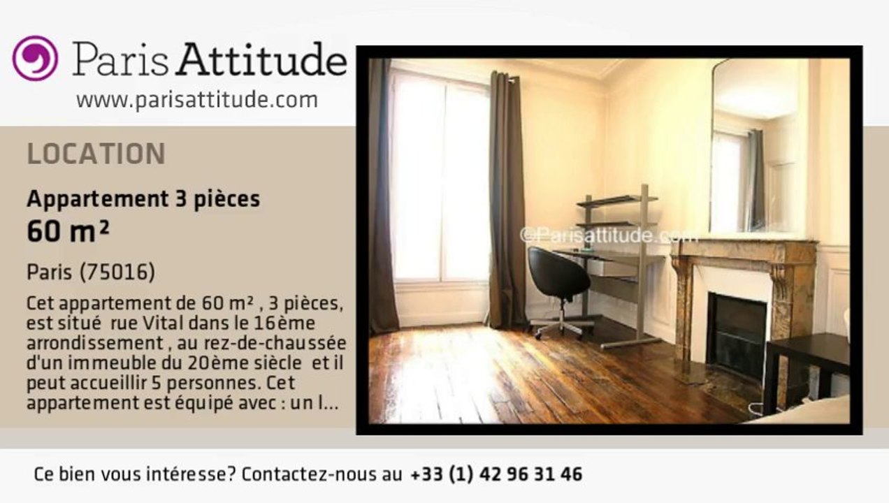 Appartement 2 Chambres à louer - La Muette, Paris - Ref. 7216