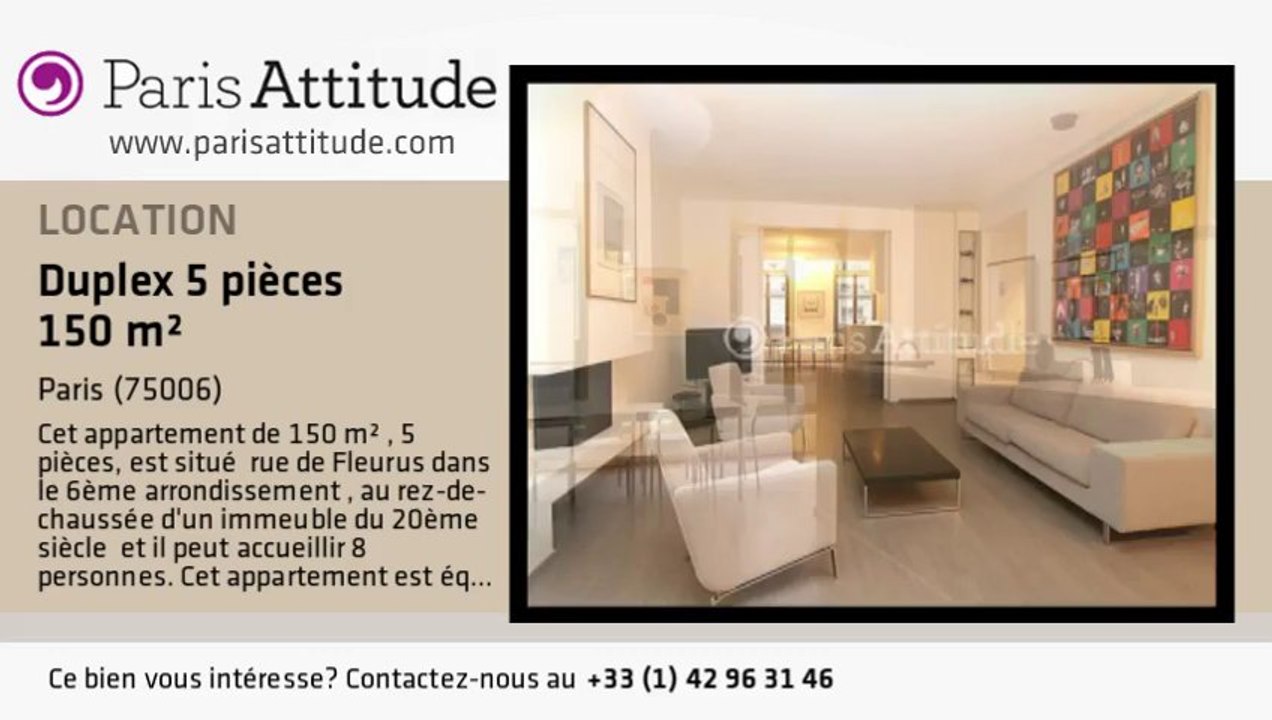 Duplex 4 Chambres à louer - Jardin du Luxembourg, Paris - Ref. 7996