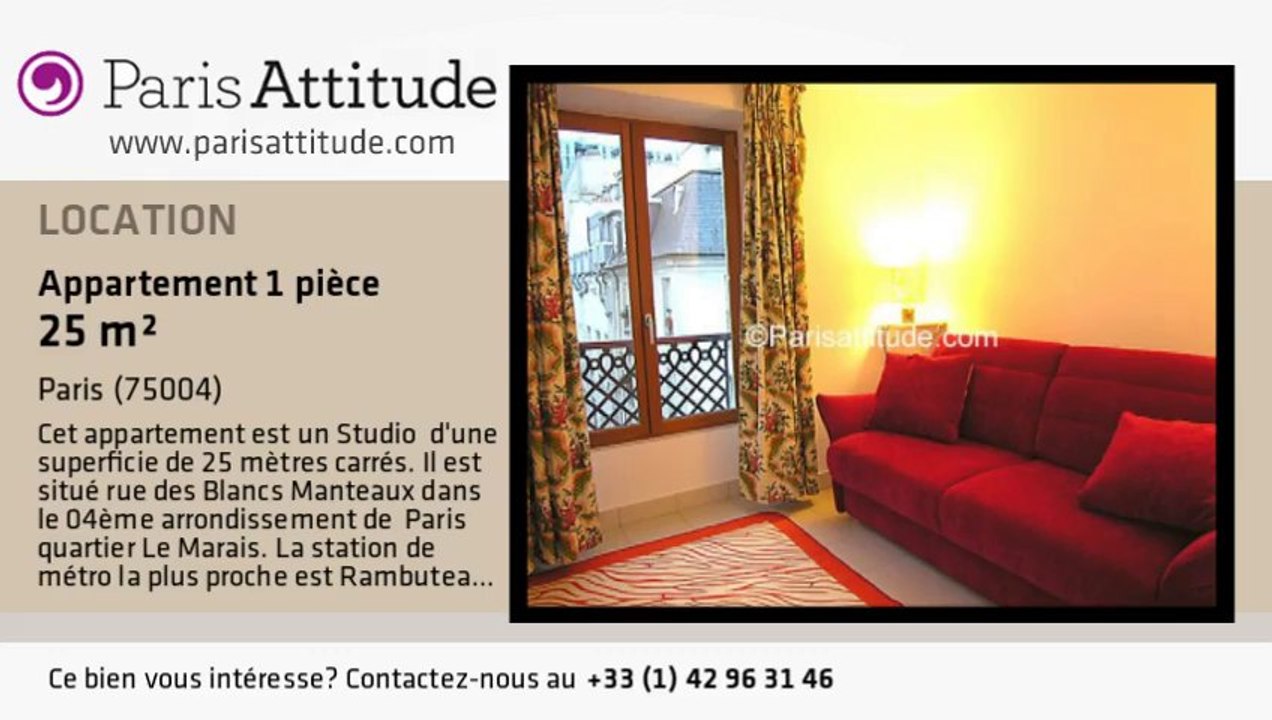 Appartement Studio à louer - Centre George Pompidou, Paris - Ref. 4097