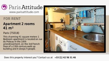 1 Bedroom Apartment for rent - Jules Joffrin - Mairie du 18ème, Paris - Ref. 2862