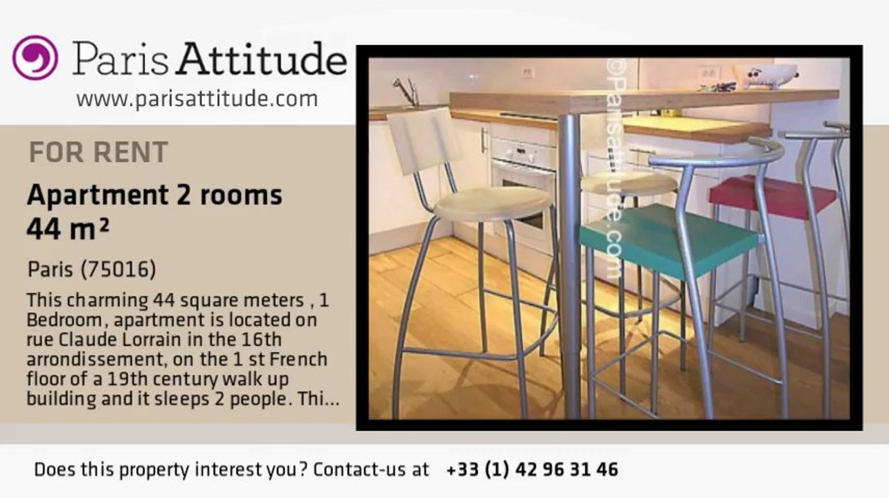 1 Bedroom Apartment for rent - Auteuil, Paris - Ref. 5750