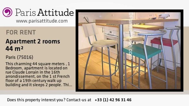 1 Bedroom Apartment for rent - Auteuil, Paris - Ref. 5750