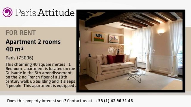 1 Bedroom Apartment for rent - St Germain, Paris - Ref. 8631