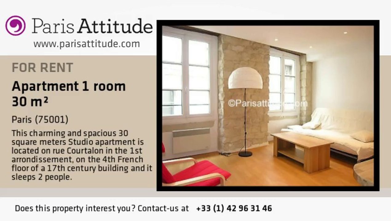 Studio Apartment for rent - Châtelet, Paris - Ref. 3540